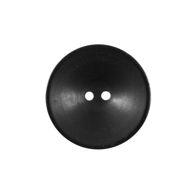Black Plastic 2 Hole Button - 36L/23mm | Mood Fabrics