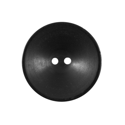 Black Plastic 2 Hole Button - 40L/25.5mm | Mood Fabrics