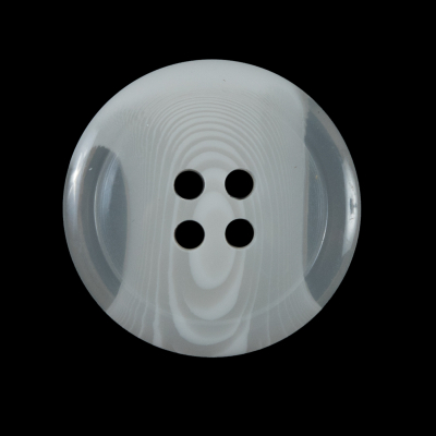 Off-White Translucent Four-Hole Button - 44L/28mm | Mood Fabrics
