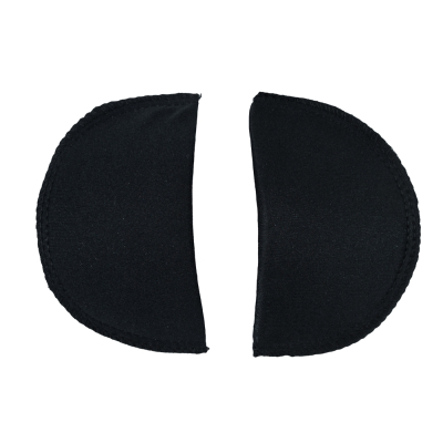 Foam Shoulder Pads Covered with Black Polyester - 5.5