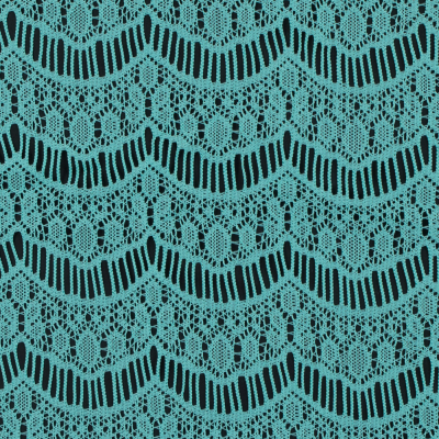 Spearmint Crochet Lace with Eyelash and All-over Scallop Design | Mood Fabrics