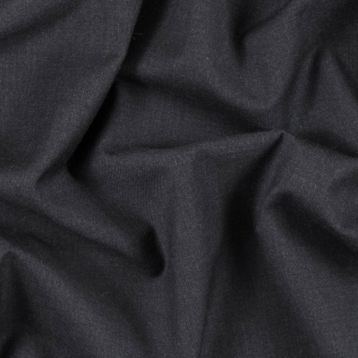Heathered Gray Super 120 Merino Wool Twill/Suiting | Mood Fabrics