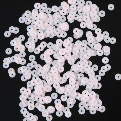 Bag of Baby Pink Dull-Bright Loose Sequins - 5mm | Mood Fabrics
