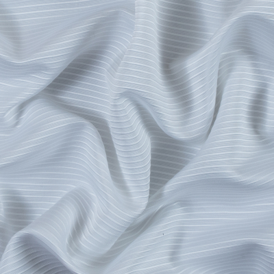 White Polyester Ottoman | Mood Fabrics