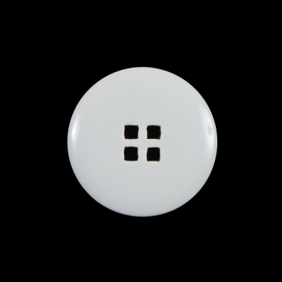 White Plastic Button - 36L/23mm | Mood Fabrics
