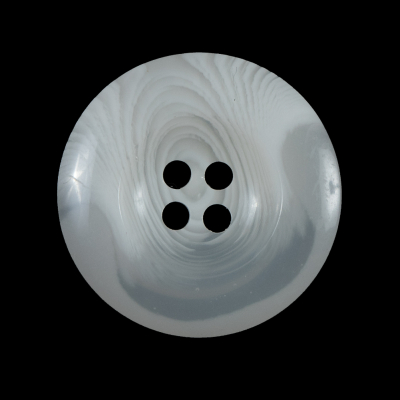 White Translucent Plastic Button - 48L/30.5mm | Mood Fabrics