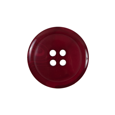Red Translucent Four-Hole Button - 36L/23mm | Mood Fabrics