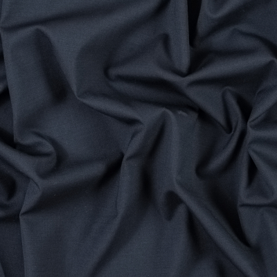 Dark Navy Stretch Wool Suiting | Mood Fabrics