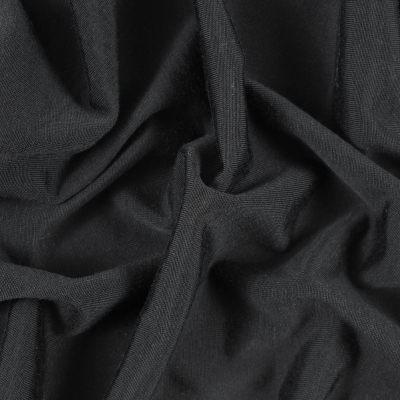 Black Stretch Tubular Knit | Mood Fabrics