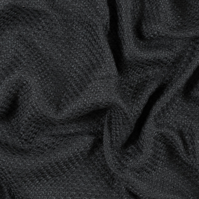 Black Blended Woolen Wool Woven | Mood Fabrics
