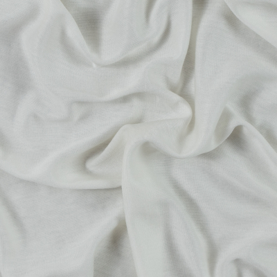 Italian Pristine White Lightweight Rayon Jersey | Mood Fabrics