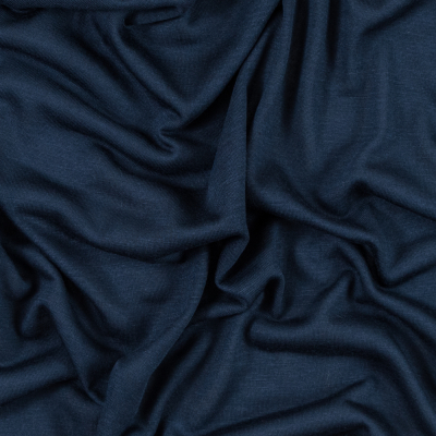 Italian Blue Heathered Sheer Rayon Jersey | Mood Fabrics