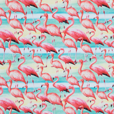 Flamingo Caye UV Protective Compression Swimwear Tricot with Aloe Vera Microcapsules | Mood Fabrics