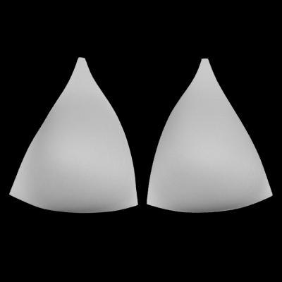 White Triangle Bra Cup - Size 12 | Mood Fabrics