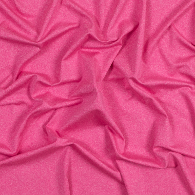 Fuzzy Fuchsia Heathered Wicking and Anti-Microbial Performance Jersey | Mood Fabrics