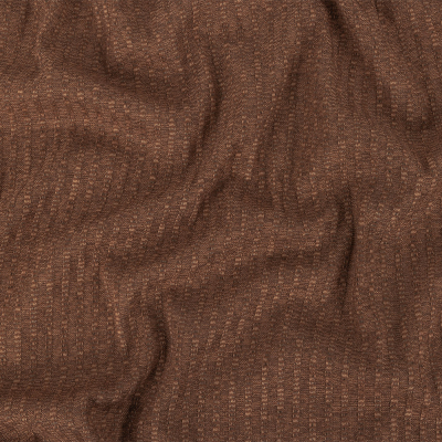 Mocha Ribbed Sweater Knit | Mood Fabrics