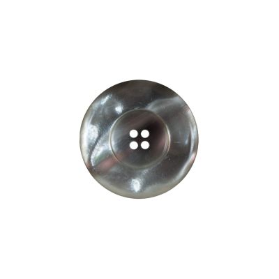Gray Iridescent Plastic Button - 28L/18mm | Mood Fabrics