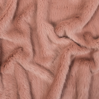Dusty Rose High-Pile Faux Fur | Mood Fabrics