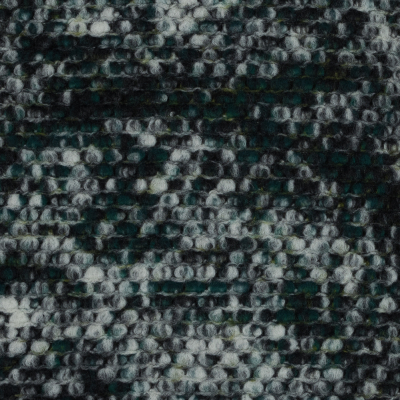 Green, White and Black Speckled Wool Knit | Mood Fabrics
