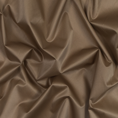 Tan Cotton Backed Polyester Taffeta | Mood Fabrics