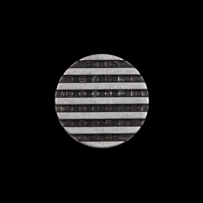 Italian Silver Metal Lattice Shank Back Button - 32L/20mm | Mood Fabrics