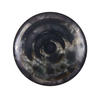 Green Abstract Self Shank Plastic Button - 44L/28mm | Mood Fabrics