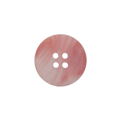 Pink Plastic 4-Hole Button - 28L/18mm | Mood Fabrics