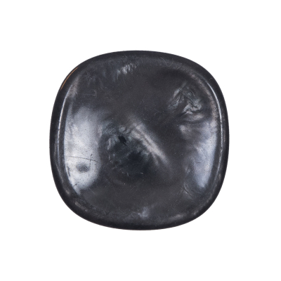 Shiny Charcoal Plastic Self Shank Button - 40L/25.5mm | Mood Fabrics