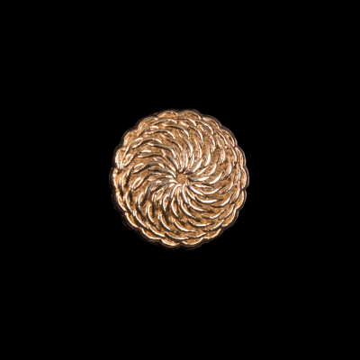 Italian Gold Metal Shank Back Button - 24L/15mm | Mood Fabrics