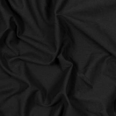 Black Cotton Knit Pique | Mood Fabrics