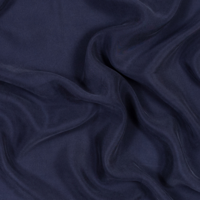 Darcy Navy Washed Copper and Rayon Twill | Mood Fabrics