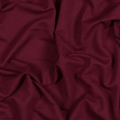 Jessamyn Heretic Red Bamboo and Cotton Stretch Knit Fleece | Mood Fabrics