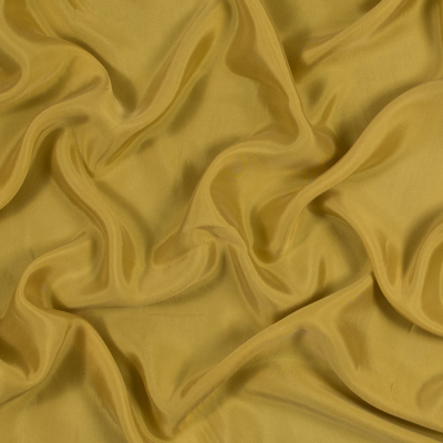 Ochre Yellow Cupro Twill Lining | Mood Fabrics