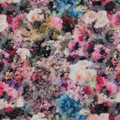 Floral Printed Burnout Organza Jacquard | Mood Fabrics