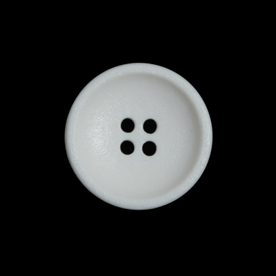 White Plastic 4-Hole Button - 36L/23mm | Mood Fabrics