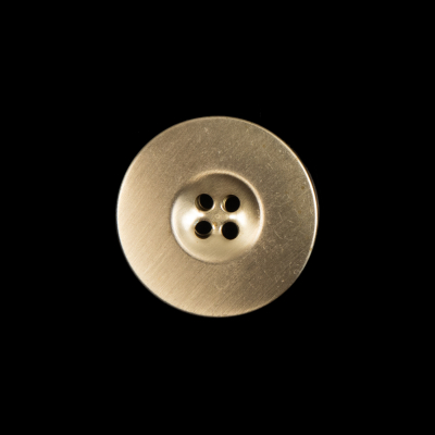 Light Gold Metal 4-Hole Button - 32L/20mm | Mood Fabrics