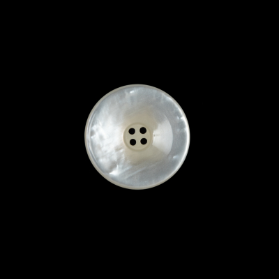 Iridescent Beige Plastic 4-Hole Button - 24L/15mm | Mood Fabrics