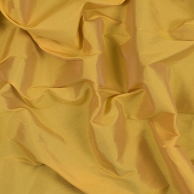 Bellamy Spicy Mustard Plain Dyed Polyester Taffeta | Mood Fabrics