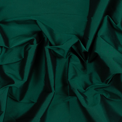 Bellamy Emerald Plain Dyed Polyester Taffeta | Mood Fabrics