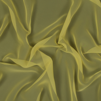 Regina Lemon Polyester Chiffon | Mood Fabrics
