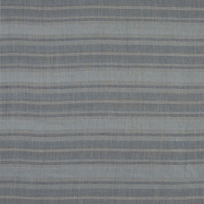 Gray, Blue and White Striped Linen Dobby Woven | Mood Fabrics