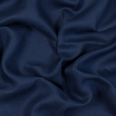Newhaven Sapphire Herringbone Linen Woven | Mood Fabrics