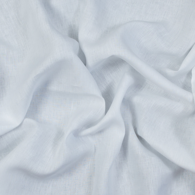 Wide Ostrava White Linen Woven | Mood Fabrics
