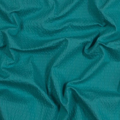 Seafoam Cotton and Polyester Seersucker | Mood Fabrics