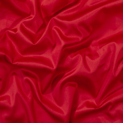 Ravello Red Mercerized Organic Egyptian Cotton Shirting | Mood Fabrics