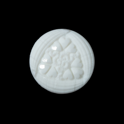 White Etched Shank Back Button - 36L/23mm | Mood Fabrics