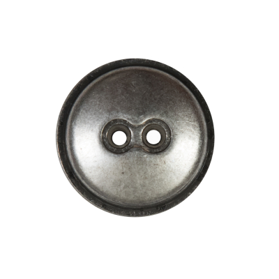 Silver 2-Hole Button Metal Coat - 36L/23mm | Mood Fabrics