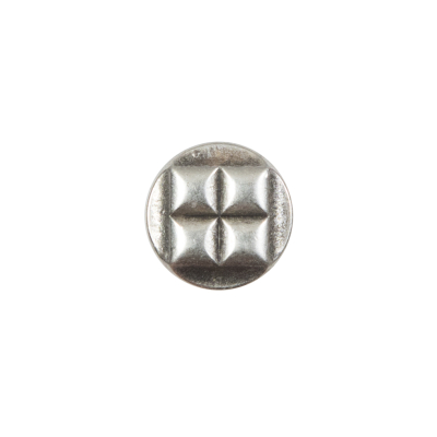 Antique Silver Metal Shank Back Button - 20L/12.5mm | Mood Fabrics