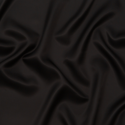 Lustro Black Twill Bemberg Lining | Mood Fabrics