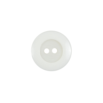Ivory Plastic 2-Hole Button - 24L/15mm | Mood Fabrics